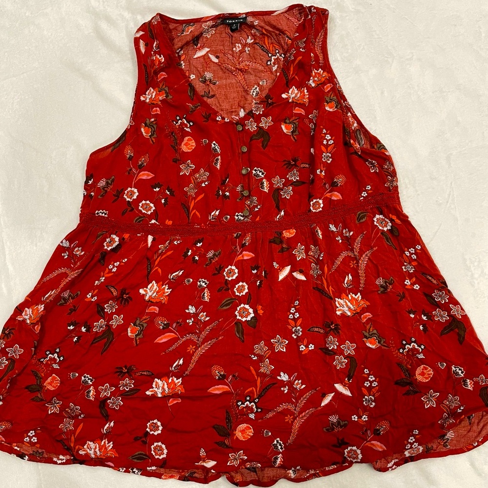 Torrid sleeveless orange top